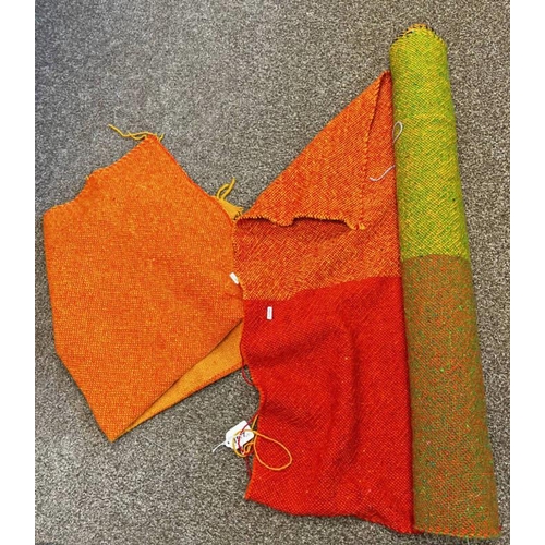 1517 - ROLL OF MULTICOLOURED FABRIC AND ONE OTHER, 82CM LONG  -2-