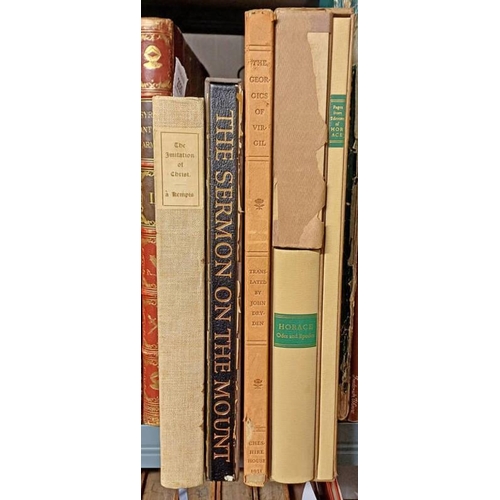 2020 - ODES AND EPODES BY Q. HORATIUS FLACCUS, LIMITED EDITIONS CLUB COPY PRINTED AT THE THISTLE PRESS IN 2... 