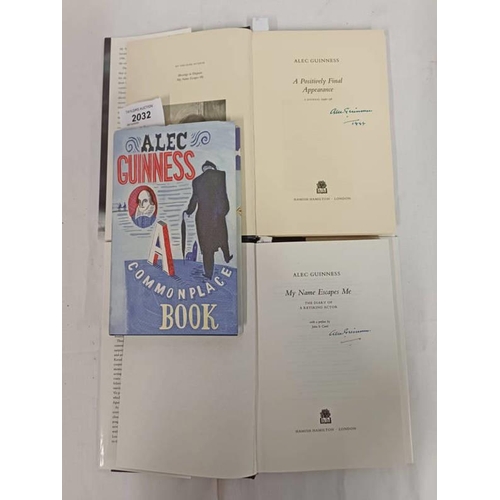 2032 - GUINNESS (ALEC). - MY NAME ESCAPES ME, THE DIARY OF A RETIRING ACTOR, SIGNED - 1996, A POSITIVELY FI... 