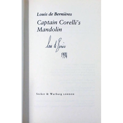 2044 - CAPTAIN CORELLI'S MANDOLIN BY LOUIS DE BERNIERES, SIGNED - 1994