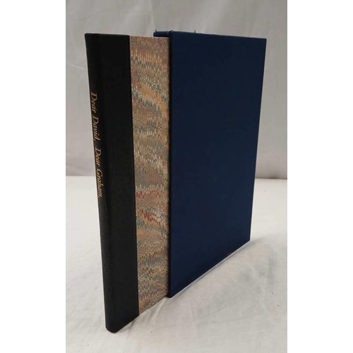 2215 - DEAR DAVID, DEAR GRAHAM, A BIBLIOGRAPHIC CORRESPONDENCE BY GRAHAM GREENE, QUARTER LEATHER BOUND, LIM... 