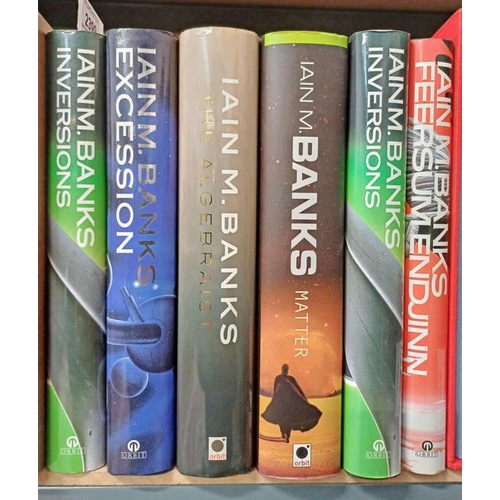 2399 - IAIN M. BANKS - MATTER, SIGNED - 2008, THE ALGEBRAIST, SIGNED - 2004, INVERSIONS, SIGNED - 1998, EXC... 