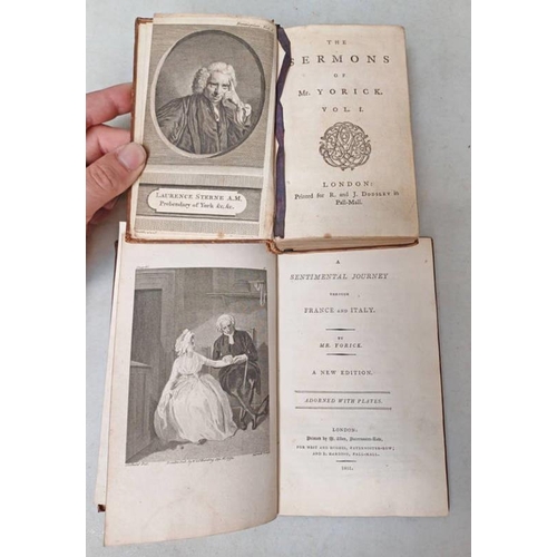 2552 - A SENTIMENTAL JOURNEY THROUGH FRANCE AND ITALY BY MR YORICK, FULLY LEATHER BOUND - 1801 AND THE SERM... 