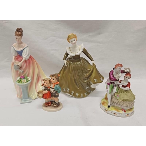 3173 - 2 ROYAL DOULTON FIGURES & OTHER PORCELAIN FIGURES