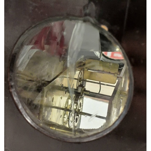 1200A - 19TH CENTURY BRACKET CLOCK WITH TWIN FUSEE MOVEMENT WITH GILT BRASS AND SILVERED DECORATED DIAL, STR... 