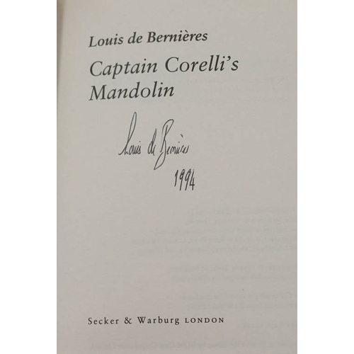 2044 - CAPTAIN CORELLI'S MANDOLIN BY LOUIS DE BERNIERES, SIGNED - 1994