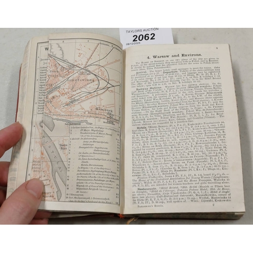 2062 - RUSSIA WITH TEHERAN, PORT ARTHUR, AND PEKING BY KARL BAEDEKER - 1914