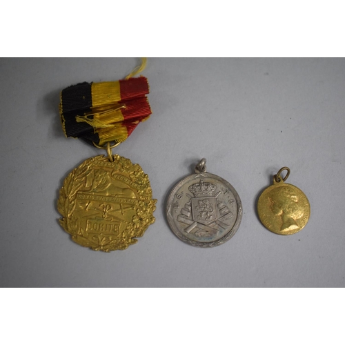 254 - A Collection of Continental Military Medals and Badges to Include Prinz Heinz VI, Bonn, 1950 by Hoff... 