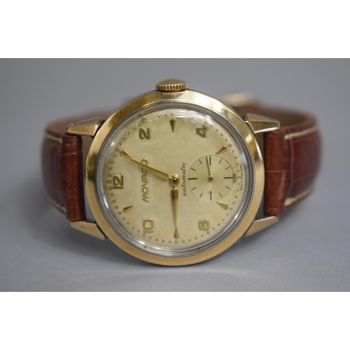 296 - A Vintage Movado Wrist Watch with Arabic Numerals and Subsidiary Seconds Dial. No2348. Replacement L... 