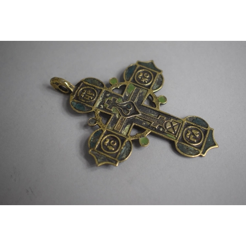 297 - Two Silver Crucifix Pendants, The Largest 7.5cms Long