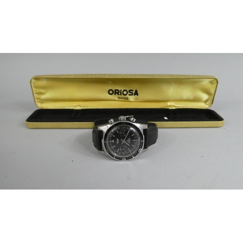 304 - A Vintage Oriosa, Swiss 20ATM Incabloc Wristwatch in Chrome Plated Case with Stainless Steel Back. T... 