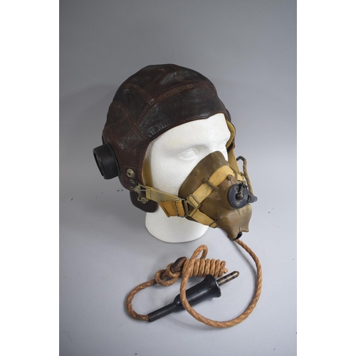 85 - Two WWII Leather Flying Helmets, Type 10A/13466 (Named for T Cahill) and 10A/12401 Complete with one... 