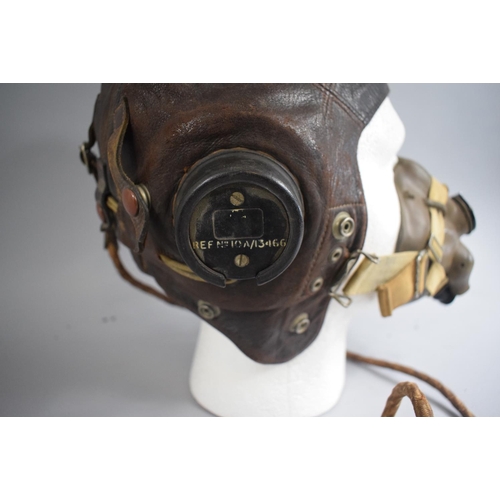 85 - Two WWII Leather Flying Helmets, Type 10A/13466 (Named for T Cahill) and 10A/12401 Complete with one... 