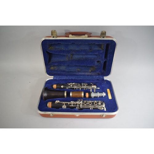 87 - A Cased Boosey and Hawkes Clarinet, No 252727, Stamped Edgware