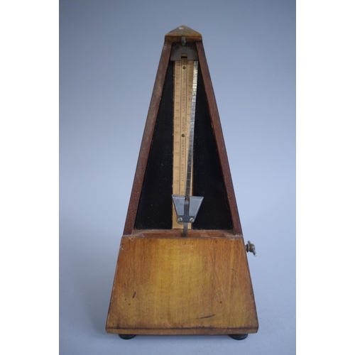 88 - A Paquet Wooden Pyramid Metronome, Working Order.