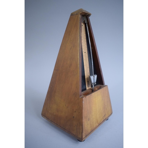 88 - A Paquet Wooden Pyramid Metronome, Working Order.