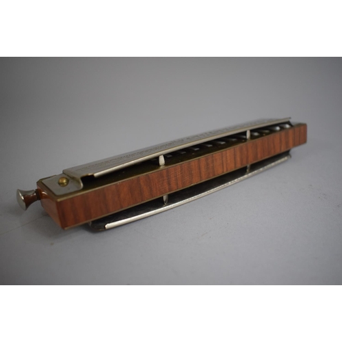 90 - A Cased Hohner  Harmonica 'The 64 Chromonica'