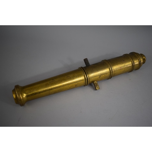 96 - A Heavy Bronze Cannon Barrel, 34cms Long