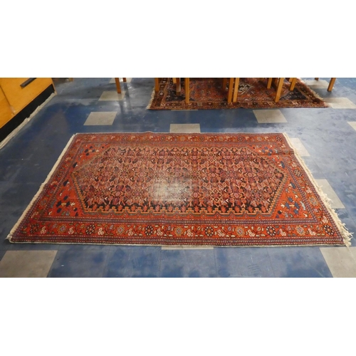 286 - An Antique Persian Farahan Rug, 200cm x 129cm