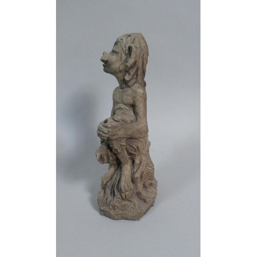 363 - A Late 20th Century Model of a Fawn, in the Manner of Brian Froud. 27cms Tall