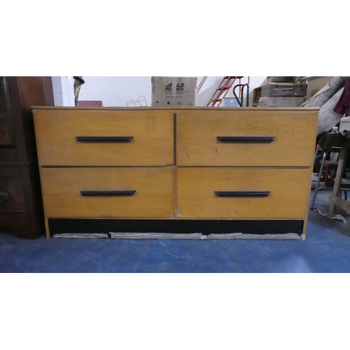 365 - A Vintage Haberdashery Chest of Four Drawers, 183cms Wide