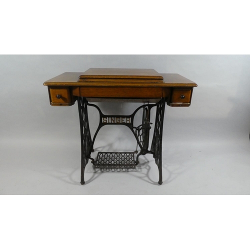 423 - A Treadle Singer Sewing Machine