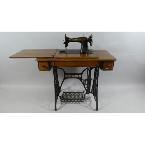 423 - A Treadle Singer Sewing Machine