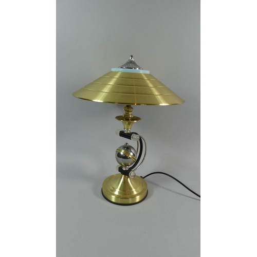 18 - A Modern Table Lamp with Globe Decoration