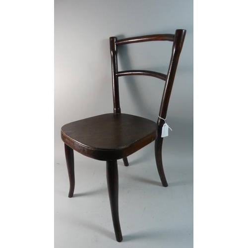 31 - An Edwardian Bentwood Childs Chair on Splayed Feet