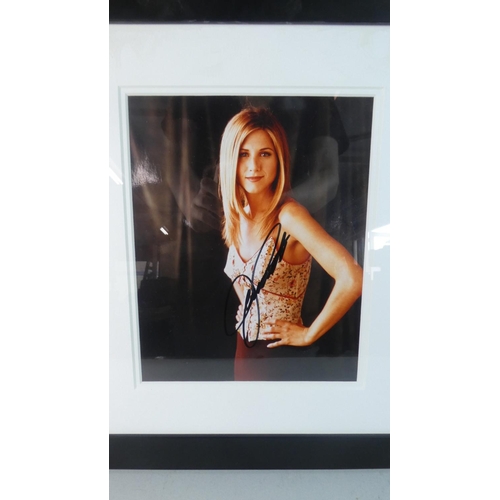 110 - A Framed Autographed Photograph of Jennifer Aniston, Frame 42.5cm high