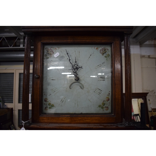 1 - A 19th Century Oak Long Cased Clock with 11