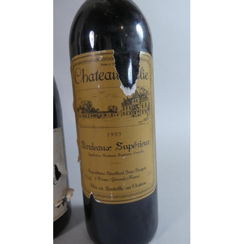 37 - Four Bottles of Red Wine. Moulin De Carsac (Corbieres) 1996, Bordeaux Supérieur 1995, Chateau de Bea... 