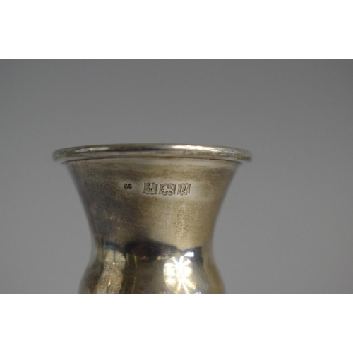 147 - A Pair of Miniature Silver Goblets, 5.75cm High Together with a Pair of Silver Napkin Rings