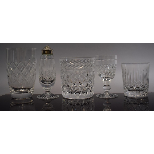 203 - A Collection of Good Quality Cut Glass to Include Six Webb Crystal Cut Sherries, Two Old Fashioned S... 