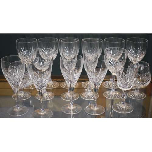 205 - A Collection of Edinburgh Crystal Drinking Glasses to Include Six Tay Pattern Hock Wines, Two Smalle... 