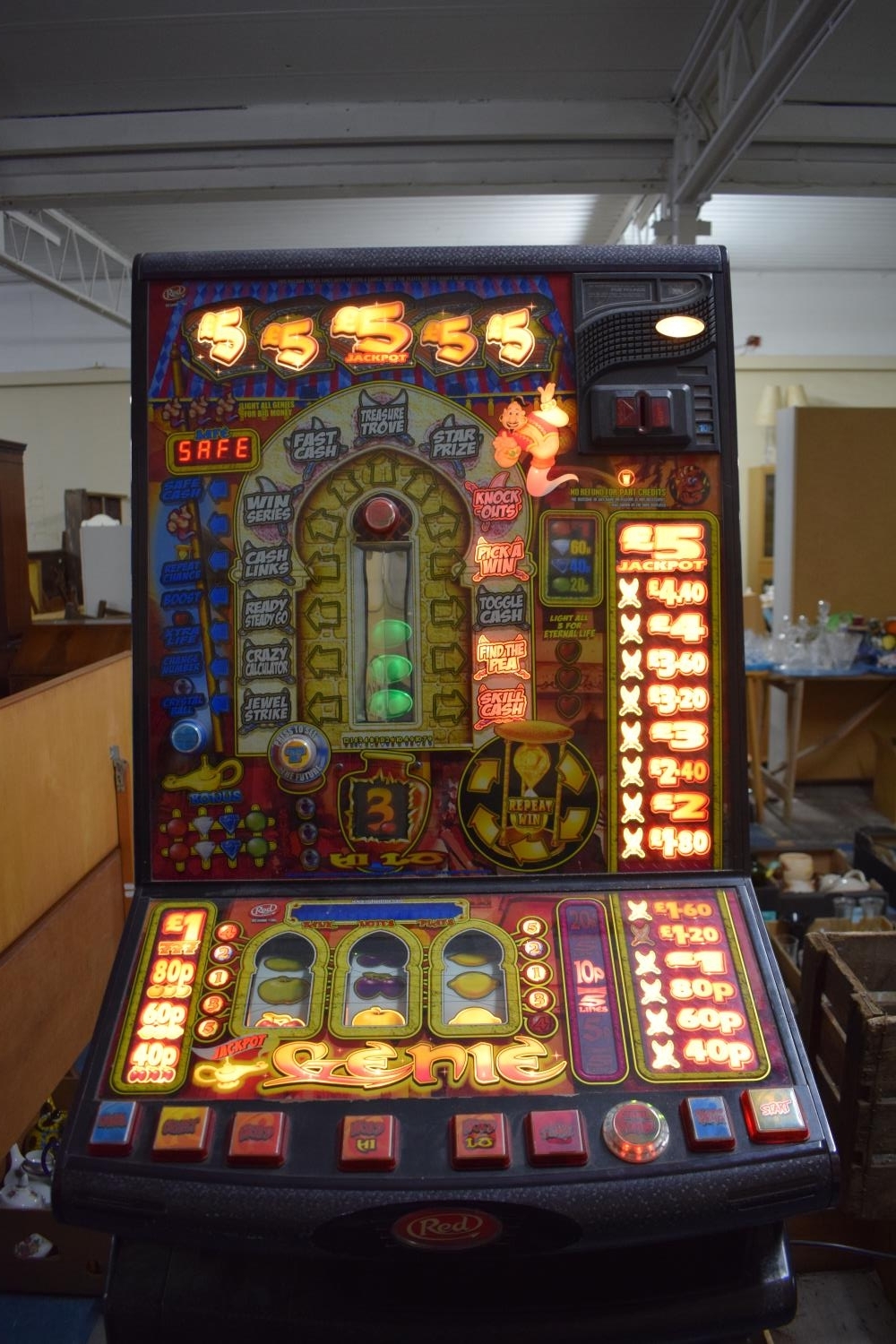 red gaming fruit machines