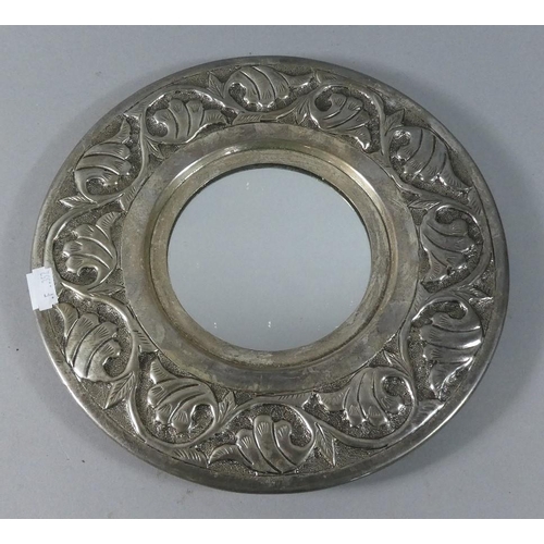 112 - A Modern Circular Wall Mirror, 26cm Diameter