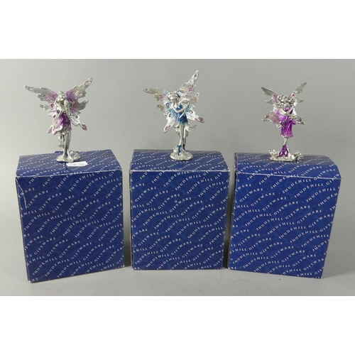 121 - Three Shudehill Fairy Ornaments, With Boxes, 9cm High