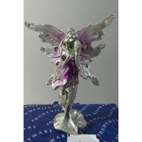 121 - Three Shudehill Fairy Ornaments, With Boxes, 9cm High