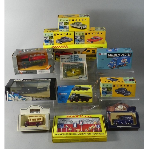 127 - A Collection of Various Vanguard, Corgi and Dinky Toys