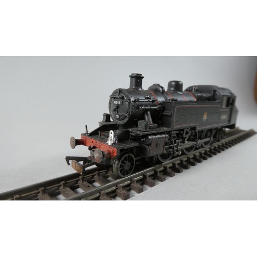 140 - A Boxed 00 Gauge Bachmann 31-451D Ivatt Class 2-6-2T Tank Locomotive in BR Lined Black Number 41243.