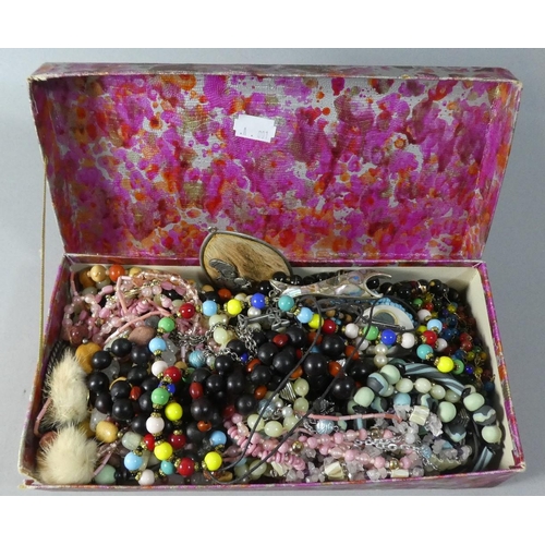 151 - A Box of Costume Jewellery