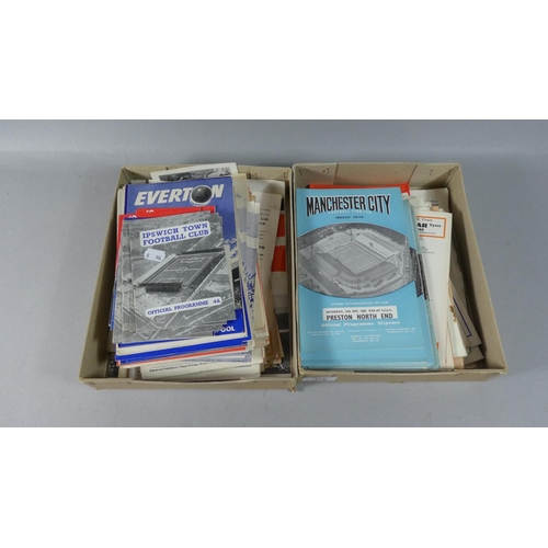 170 - Two Boxes of Mixed Football Programmes to Include FA Cup Final 1961, Manchester City, West Bromwich ... 