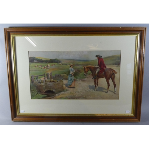 178 - A Framed Pears Print 'Where are you going to, my Pretty Maid?' after J Sanderson-Wells, 82cm Wide