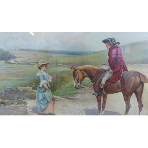 178 - A Framed Pears Print 'Where are you going to, my Pretty Maid?' after J Sanderson-Wells, 82cm Wide