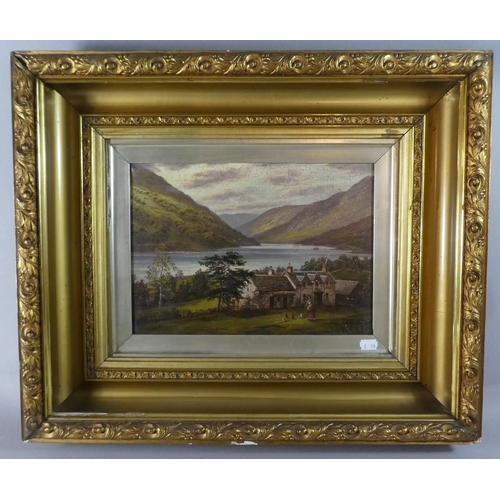 193 - A Gilt Framed English School Oil on Canvas 