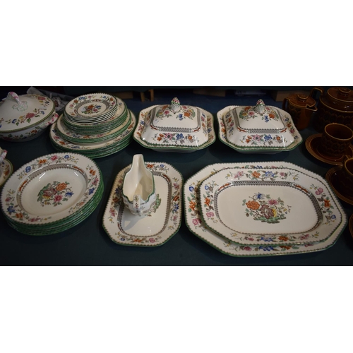 231 - A Collection of Copeland Spode Chinese Rose Dinnerwares to Include Plates, Shallow Dish Bowls, Side ... 