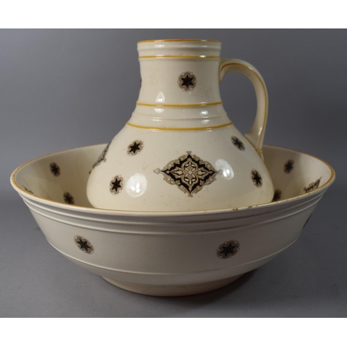 237 - A Mid/Late 19th Century Toilet Jug and Bowl Set