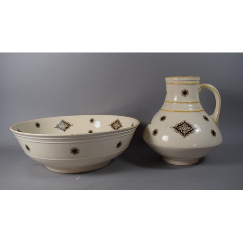 237 - A Mid/Late 19th Century Toilet Jug and Bowl Set