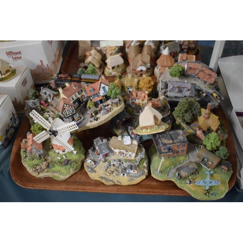 239 - A Tray of Cottage Ornaments to Include Lilliput Lane etc